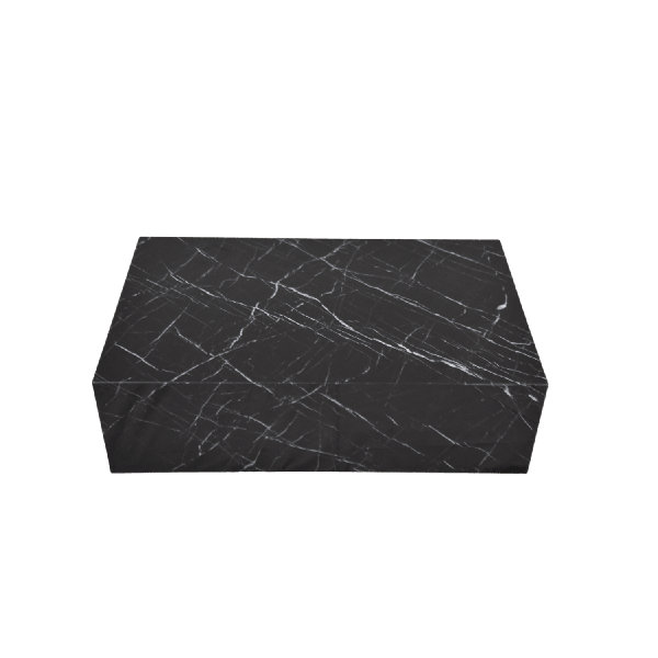BETACH Genuine Marble Block Coffee Table Black Marble & Reviews Wayfair